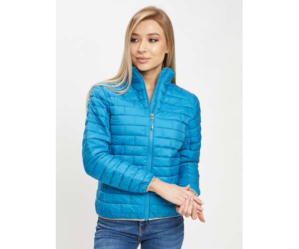 Стеганная куртка синего цвета 33310S