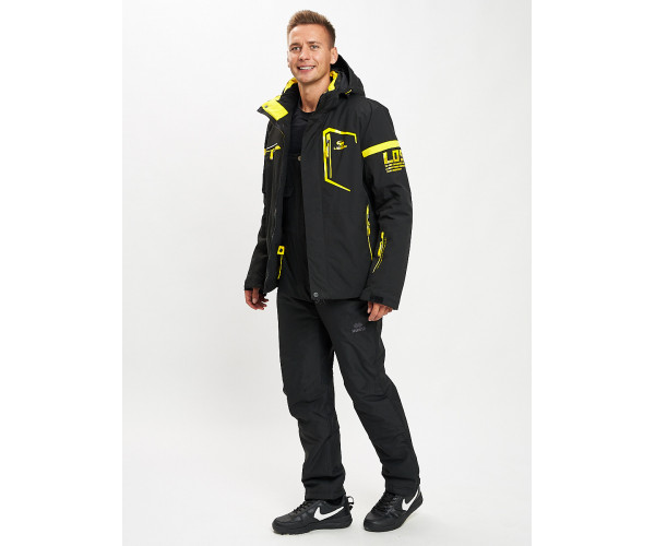 Горнолыжный костюм мужской черного цвета 077014Ch