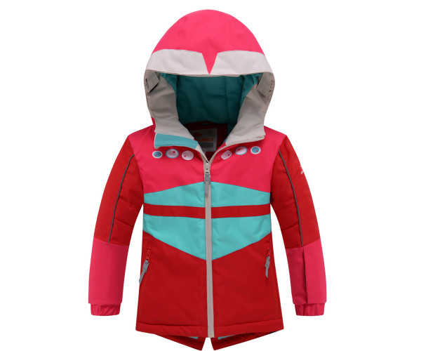 Горнолыжный костюм детский Valianly красного цвета 9006Kr