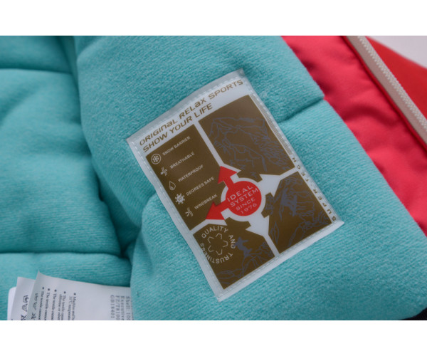 Горнолыжный костюм детский Valianly красного цвета 9006Kr