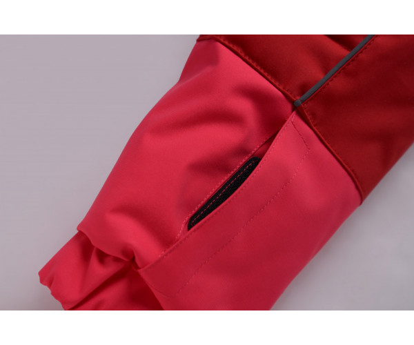 Горнолыжный костюм детский Valianly красного цвета 9006Kr