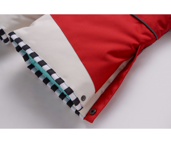 Горнолыжный костюм детский Valianly красного цвета 9006Kr