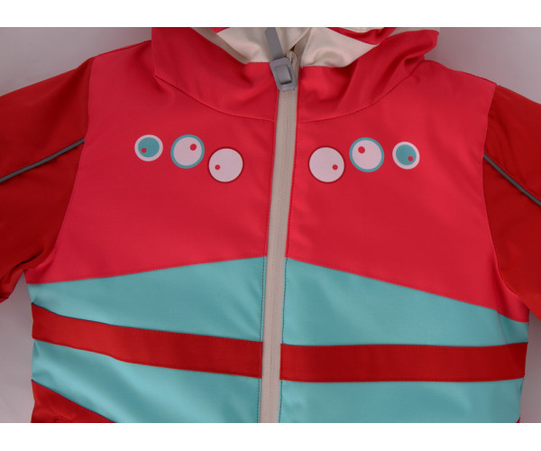 Горнолыжный костюм детский Valianly красного цвета 9006Kr