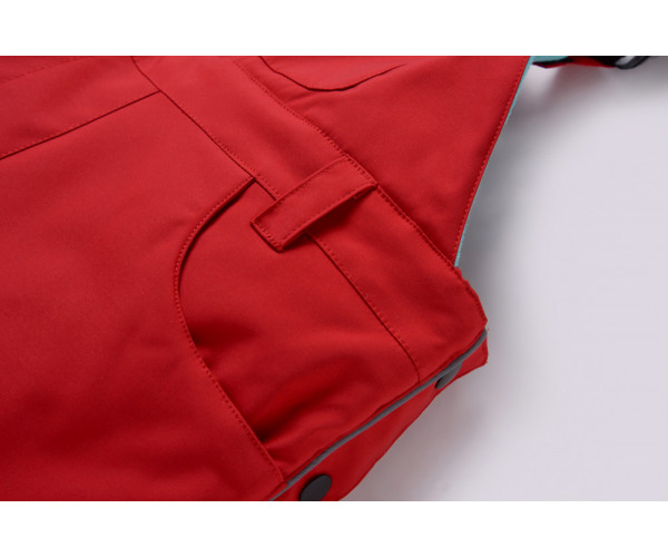 Горнолыжный костюм детский Valianly красного цвета 9006Kr