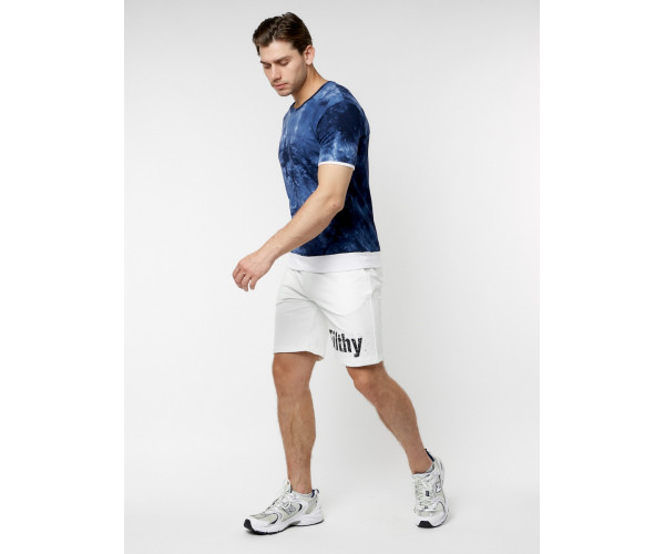 Мужская футболка варенка темно-синего цвета 221004TS