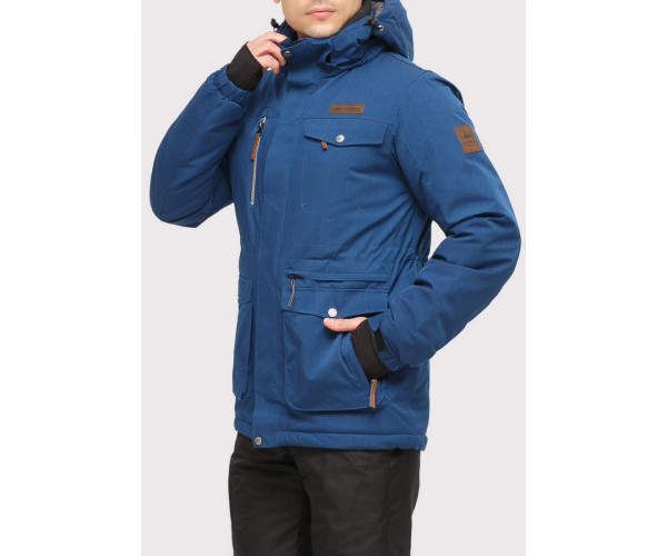 Мужской зимний костюм горнолыжный синего цвета 01910S