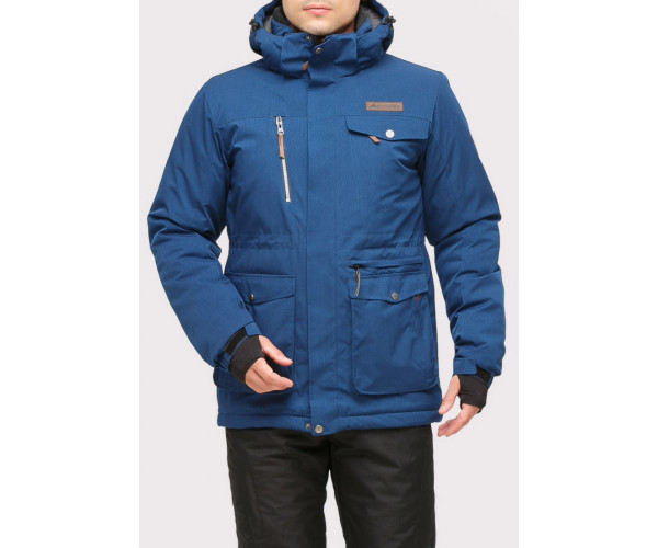 Мужской зимний костюм горнолыжный синего цвета 01910S