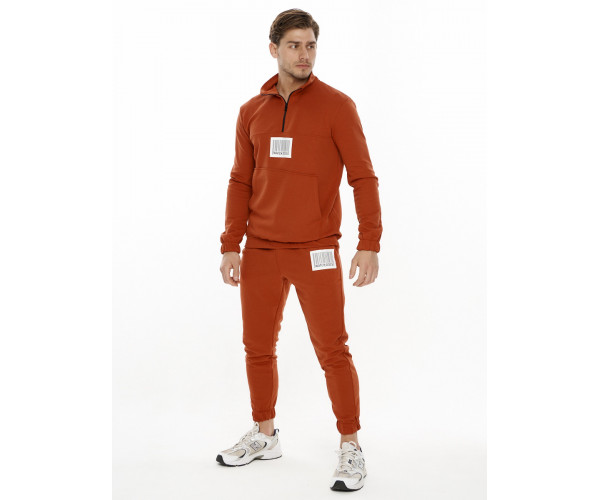 Спортивный костюм анорак оранжевого цвета 9155O