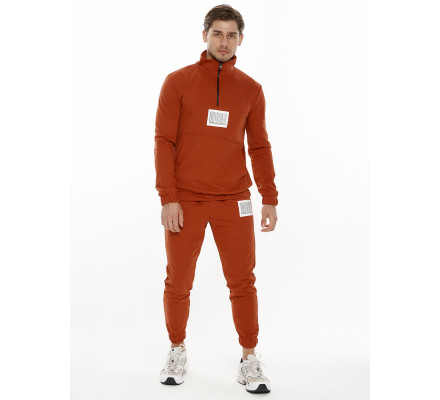 Спортивный костюм анорак оранжевого цвета 9155O