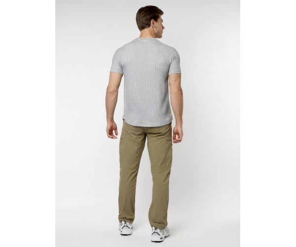 Футболка в полоску серого цвета 221030Sr