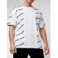 Мужская футболка с надписью белого цвета 221085Bl