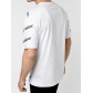 Мужская футболка с надписью белого цвета 221085Bl