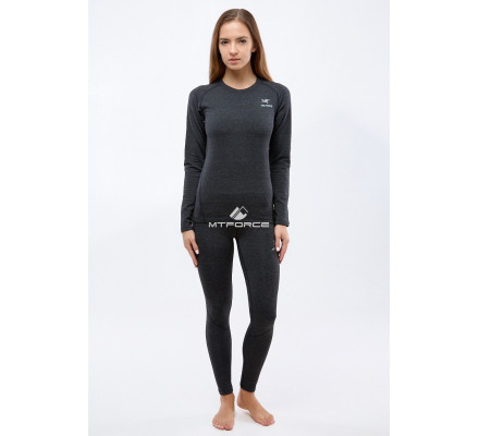 Женский всесезонный термобелье темно-серого цвета 3478TC