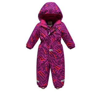Детский зимний комбинезон фиолетового цвета 9026F