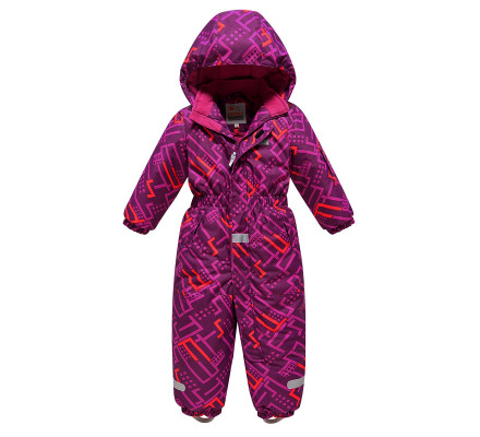 Детский зимний комбинезон фиолетового цвета 9026F