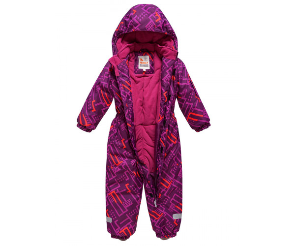 Детский зимний комбинезон фиолетового цвета 9026F