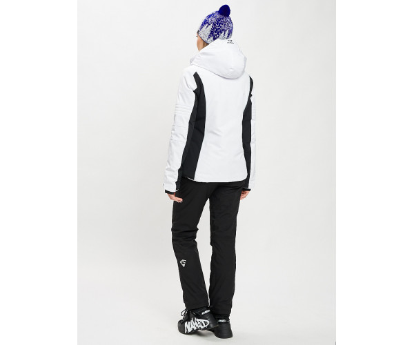 Горнолыжный костюм женский белого цвета 077034Bl