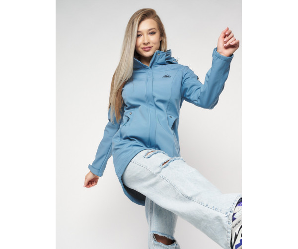 Ветровка женская  синего цвета 20371S
