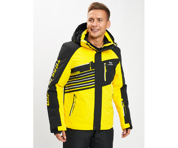 Горнолыжная куртка мужская желтого цвета 77012J