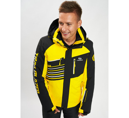 Горнолыжная куртка мужская желтого цвета 77012J