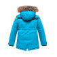 Парка зимняя Valianly для девочки голубого цвета 9034Gl
