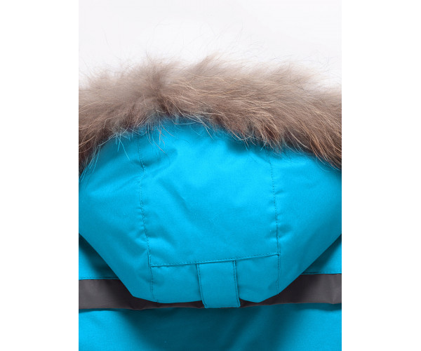 Парка зимняя Valianly для девочки голубого цвета 9034Gl