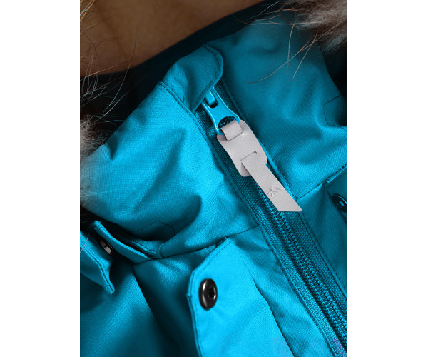 Парка зимняя Valianly для девочки голубого цвета 9034Gl