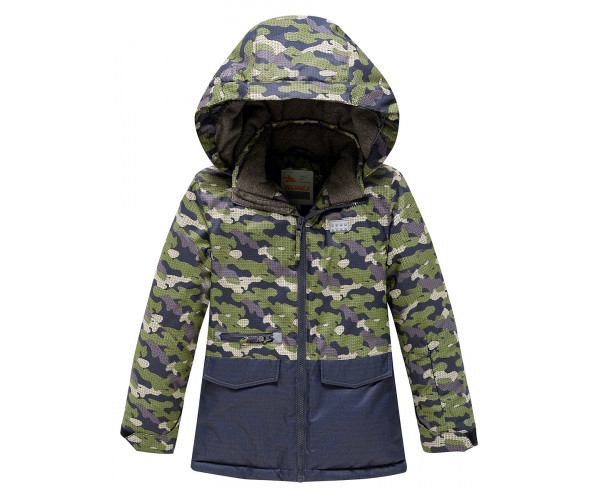 Горнолыжный костюм Valianly для мальчика хаки цвета 9015Kh