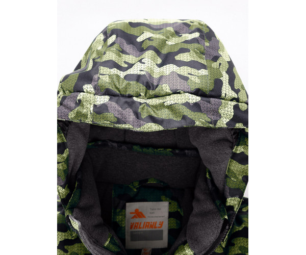 Горнолыжный костюм Valianly для мальчика хаки цвета 9015Kh