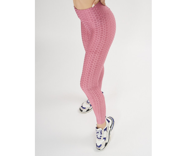 Леггинсы женские фиолетового цвета 1165F