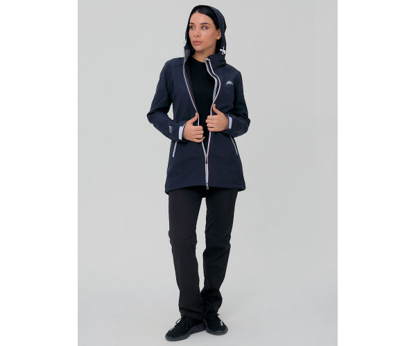 Костюм женский  темно-синего цвета 02029TS