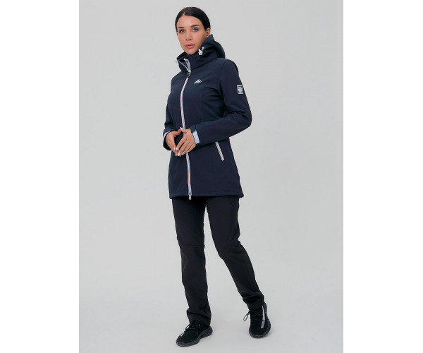 Костюм женский  темно-синего цвета 02029TS