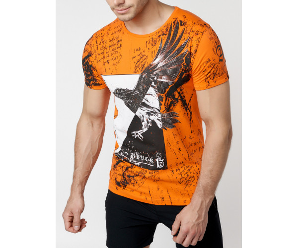 Подростковая футболка оранжевого цвета 220036O