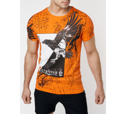 Подростковая футболка оранжевого цвета 220036O