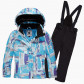Подростковый для девочки зимний костюм горнолыжный голубого цвета 01774Gl