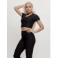 Костюм для фитнеса женский черного цвета 2001Ch