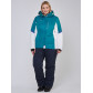 Женский зимний костюм горнолыжный большого размера бирюзового цвета 01934Br