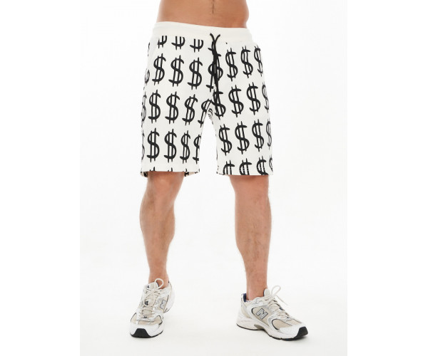 Костюм шорты и футболка белого цвета 9166Bl