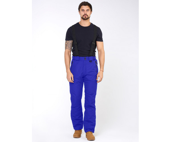 Мужские зимние горнолыжные брюки синего цвета 18005S