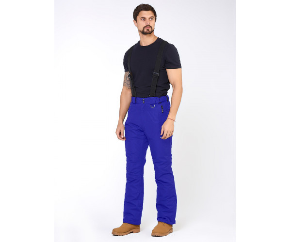 Мужские зимние горнолыжные брюки синего цвета 18005S