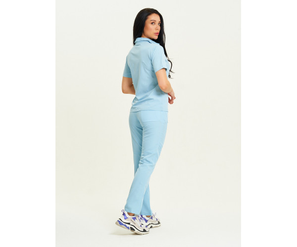 Спортивные брюки Valianly женские голубого цвета 33419Gl