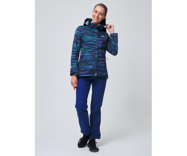 Костюм женский  темно-синего цвета 02038TS