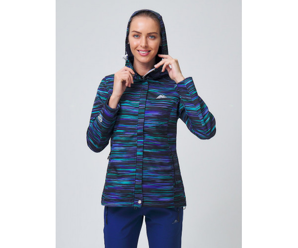 Костюм женский  темно-синего цвета 02038TS