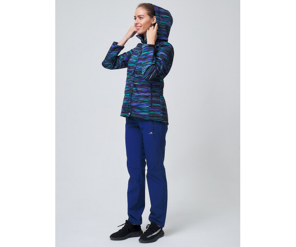 Костюм женский  темно-синего цвета 02038TS