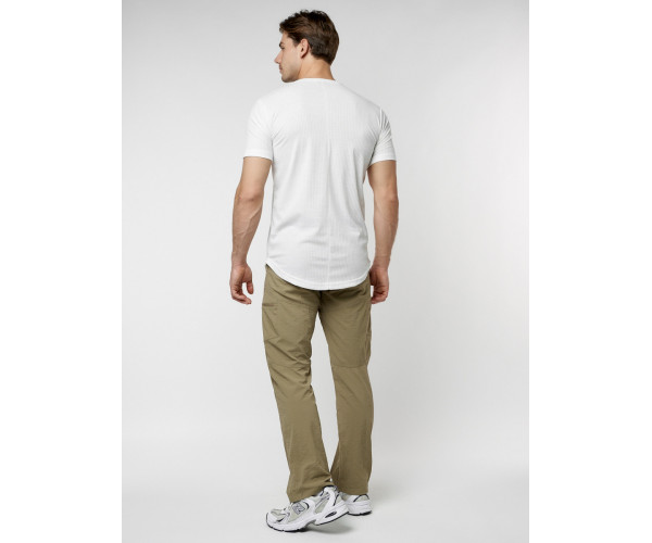 Мужская футболка однотонная белого цвета 221487Bl