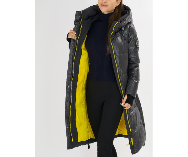 Куртка зимняя темно-серого цвета 72101TC