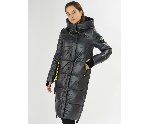 Куртка зимняя темно-серого цвета 72101TC