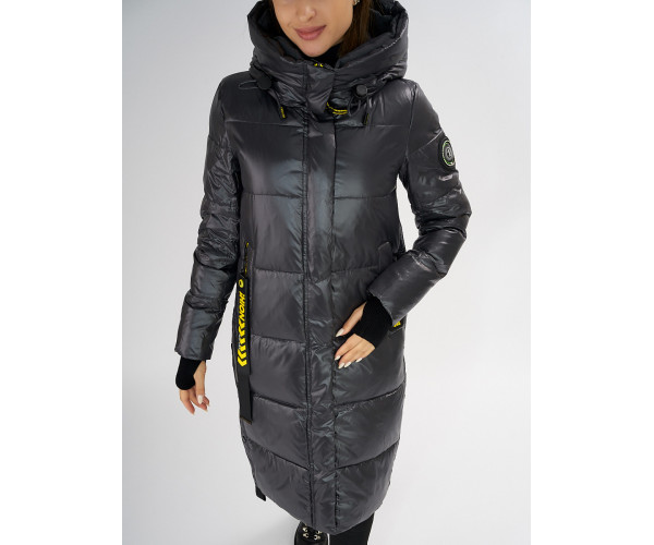 Куртка зимняя темно-серого цвета 72101TC