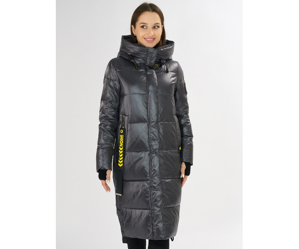 Куртка зимняя темно-серого цвета 72101TC