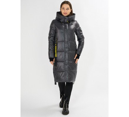 Куртка зимняя темно-серого цвета 72101TC